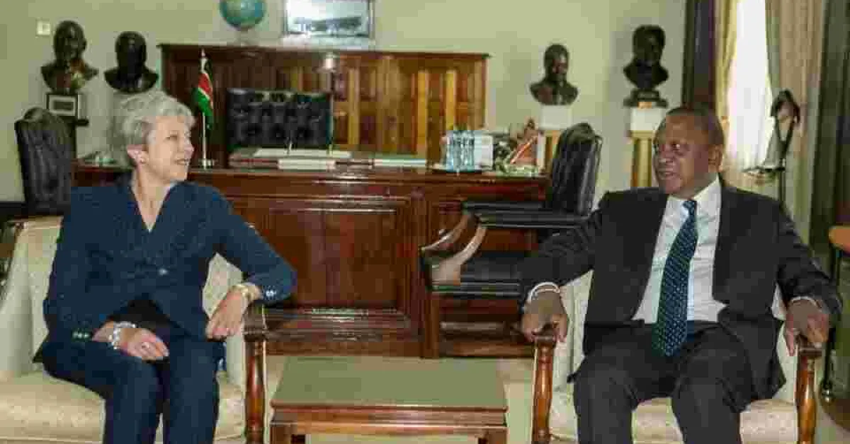 President Uhuru Holds Talks with British Prime Minister Theresa May at State House, Nairobi