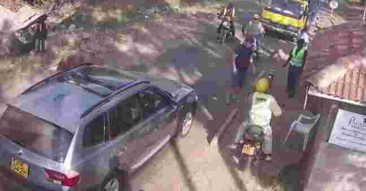 VIDEO of a Mzungu Assaulting a Kenyan Security Guard at an Estate in Nairobi Goes Viral
