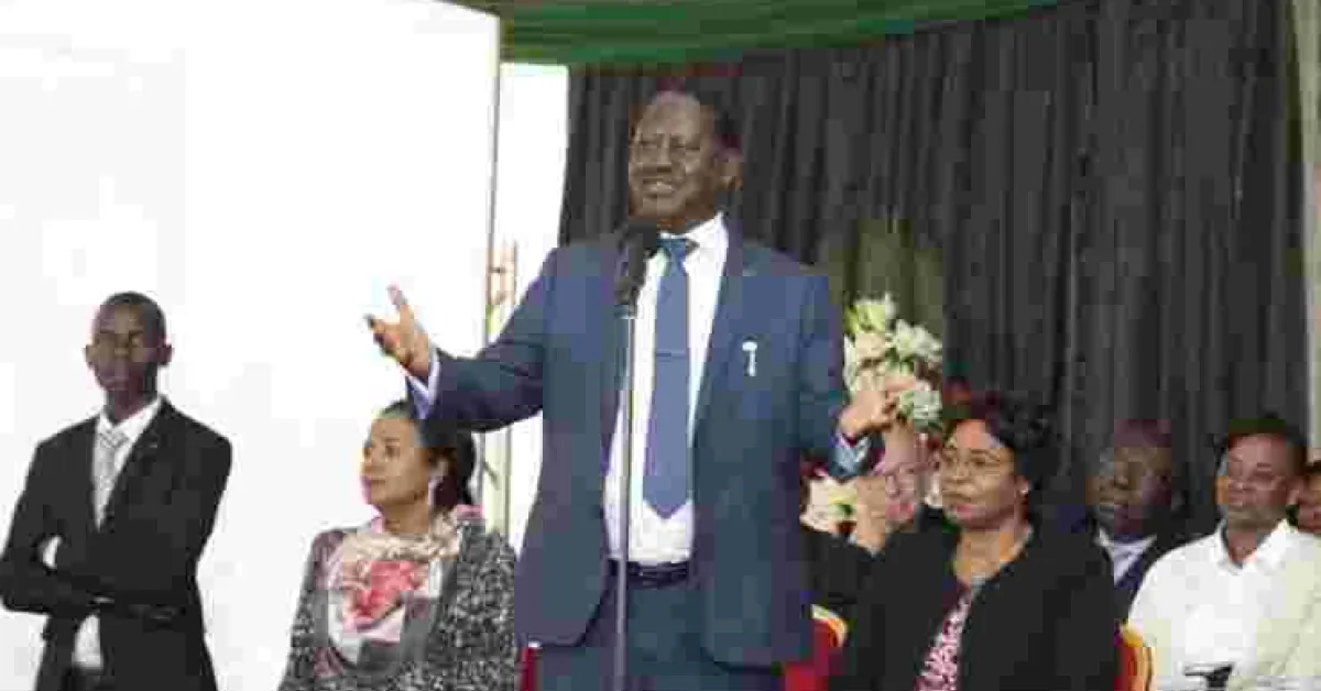 President Uhuru and I Made Ourselves, We Don't Come from Dynasties, Raila Says