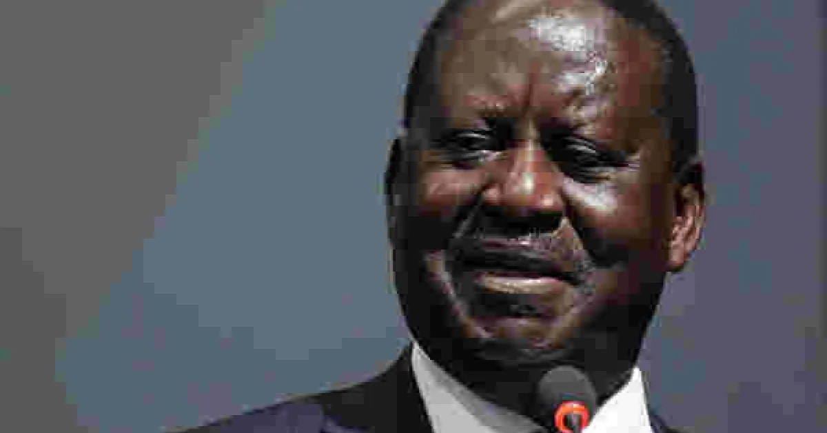 Raila Says He May Not Run for the Presidency in 2022