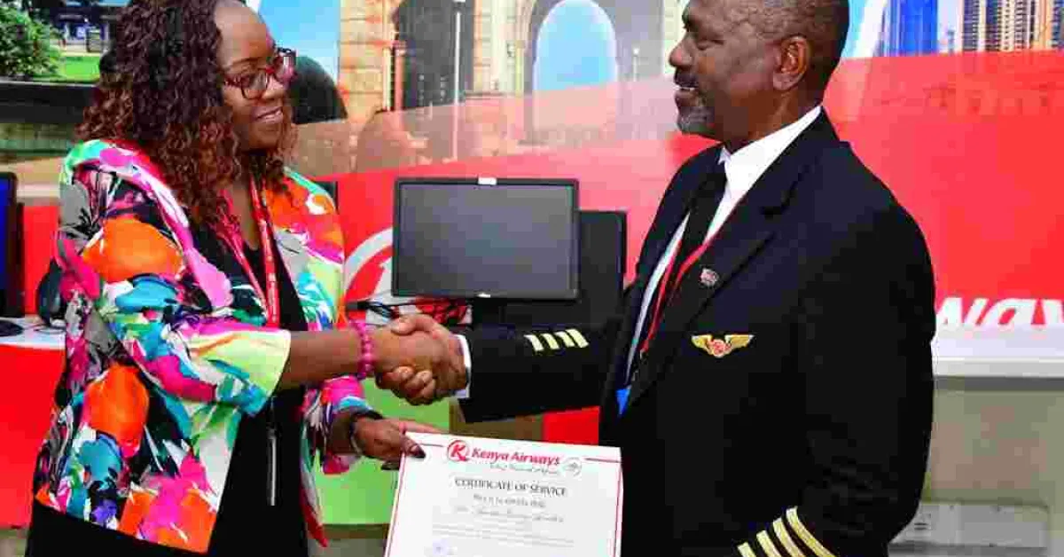Captain Joseph Kinuthia, the Pilot who Flew Kenya Airways' Maiden Direct Flight to the US Retires