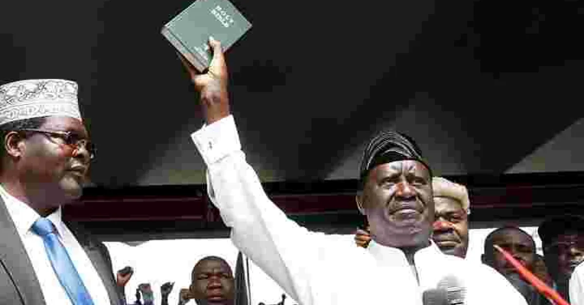 Odinga Family Opposed Raila's 'Swearing-in', Oburu Says