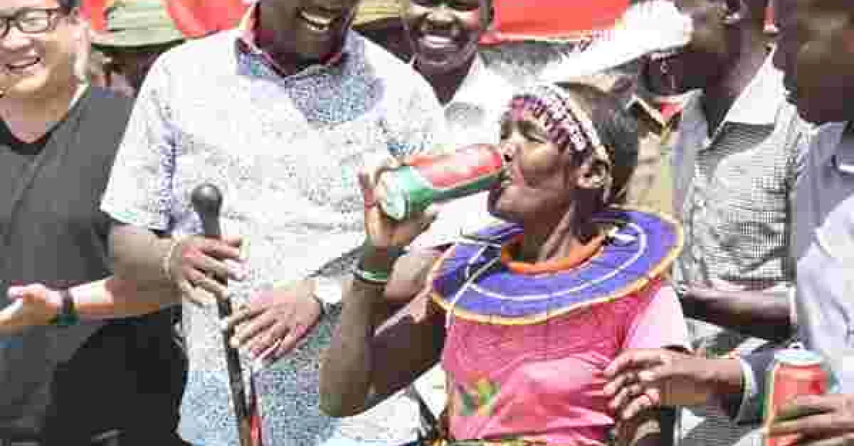 Excitement as Chinese Company Donates Alcohol to Starving Baringo Residents [PHOTOS]