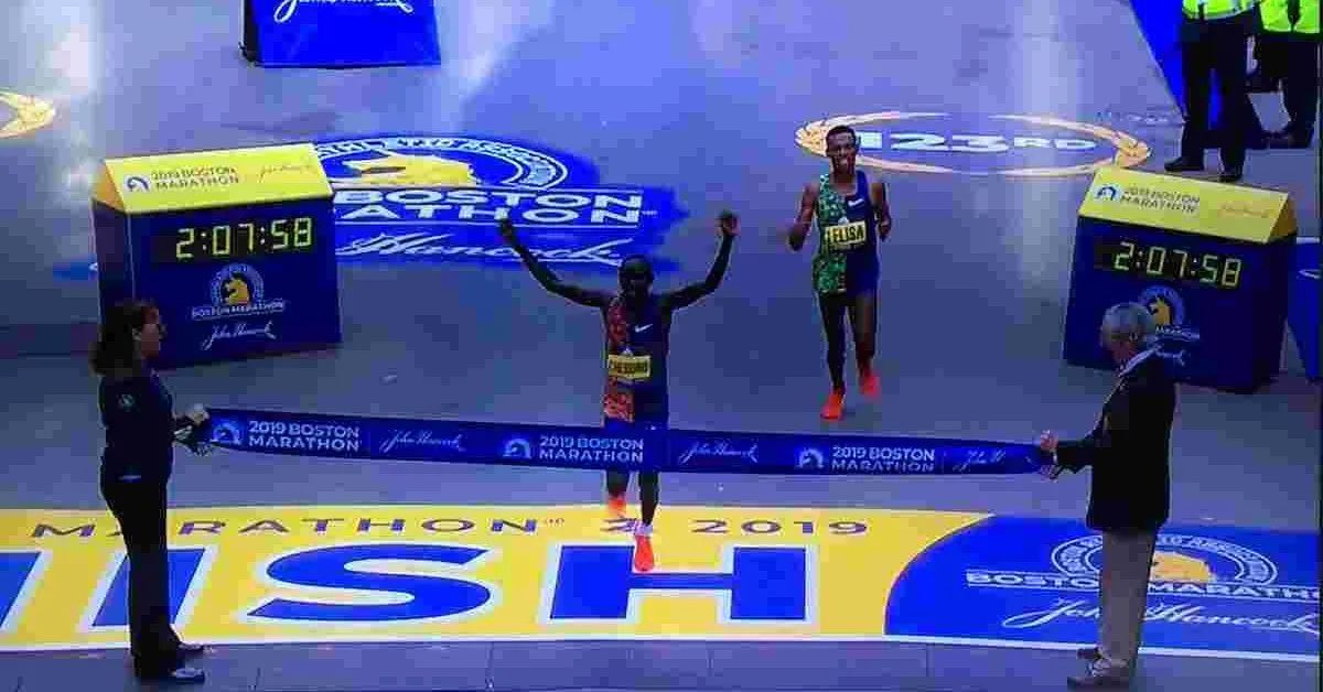 Lawrence Cherono of Kenya Wins 2019 Boston Marathon