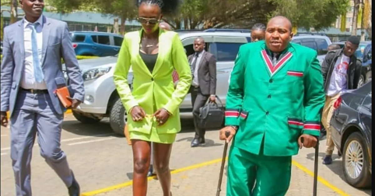 Kenyan Singer Akothee Causes Drama at Parliament as She Arrives in Micro Mini-Skirt