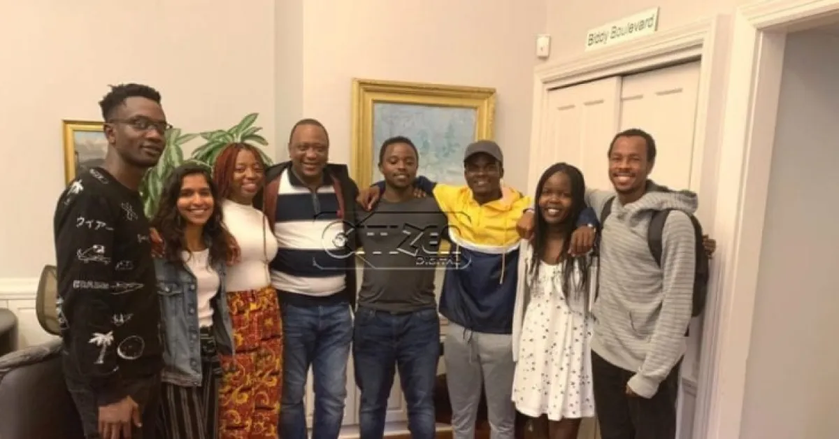 Uhuru Visits His Former College in the US