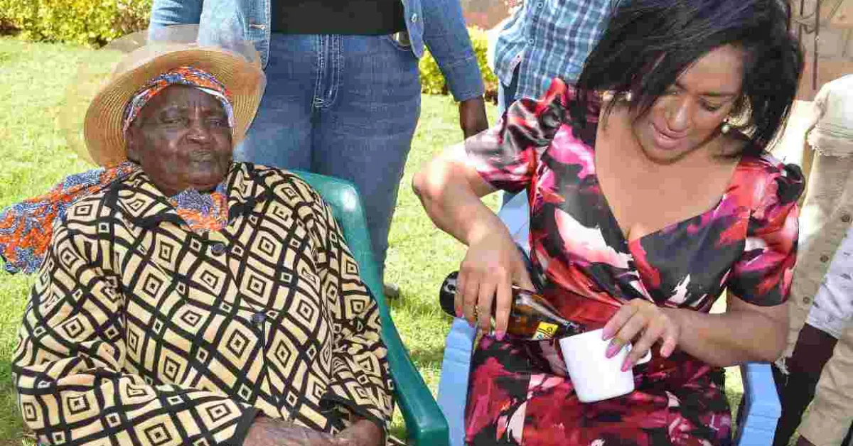 Kenyans Online React After Esther Passaris Served Beer to Elderly People on Christmas