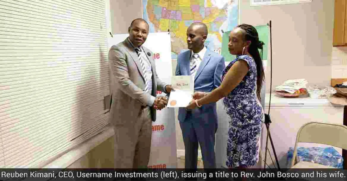 Username Delivers Title Deeds for the Ngong Project, Including to Clients in the Diaspora