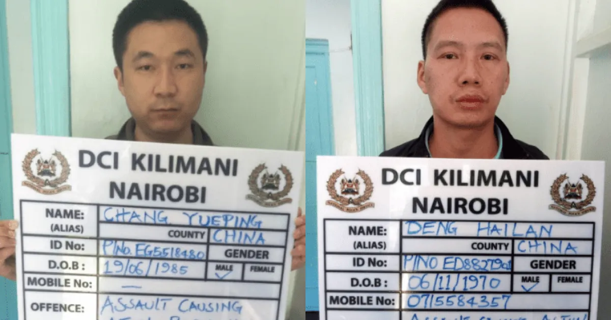 Chinese National Caught on Viral Video Caning Kenyan Man Arrested