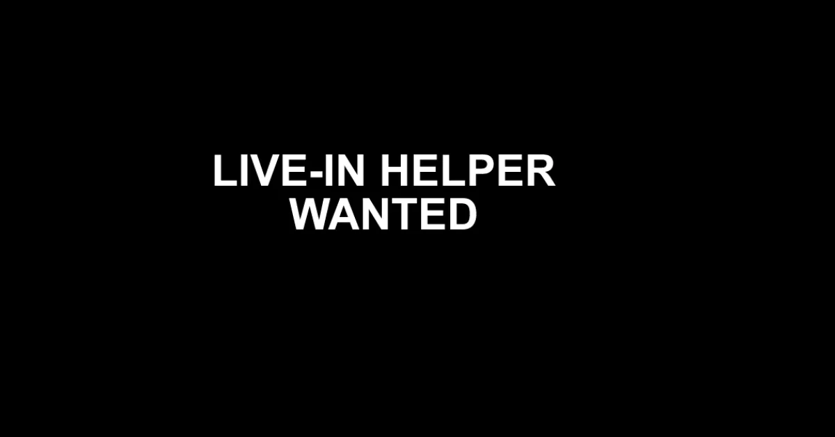 Live-In Helper Wanted in Harrisburg, Pennsylvania