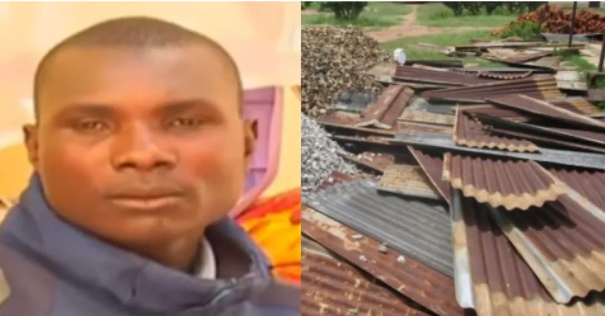 Heartless Kenyan Landlady Removes Tenant’s House Roof over Sh500 Rent Arrear