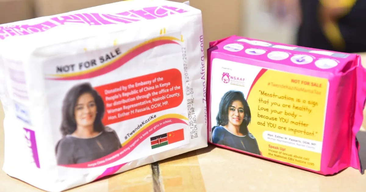 Esther Passaris Under Fire for Donating Sanitary Pads Branded with Her Portrait