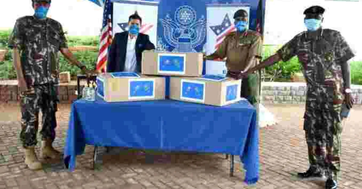 US Donates 40,000 Facemasks to Kenyan Border Police
