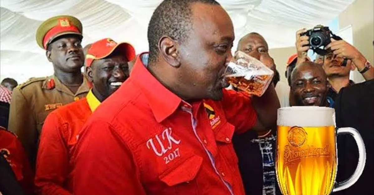 Uhuru Names His Favorite Kenyan-Made Beer Brand