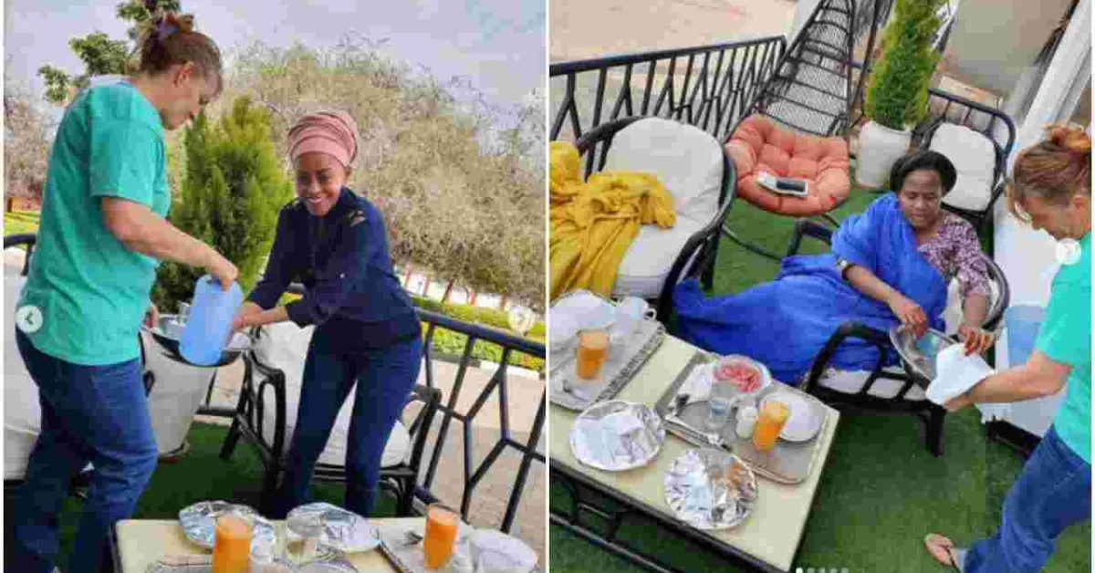 She is Not My House Help, Atwoli Says on ‘Mzungu’ Woman Pictured Serving His Youngest Wife