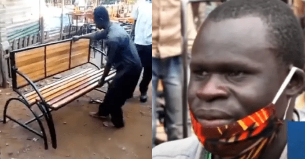Kenyan Jua Kali Artisan Who Made Convertible Garden Bench Receives Orders Worth over Sh15 Million [VIDEO]