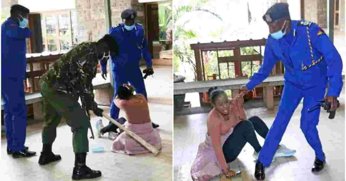 Uproar as Police are Pictured Brutalizing Nairobi MCA Mutheu Musyimi