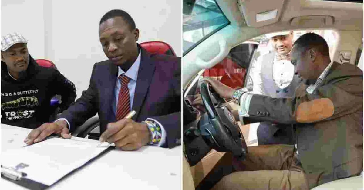 President Uhuru’s Look-Alike Michael Gitonga Gifted Brand New Car