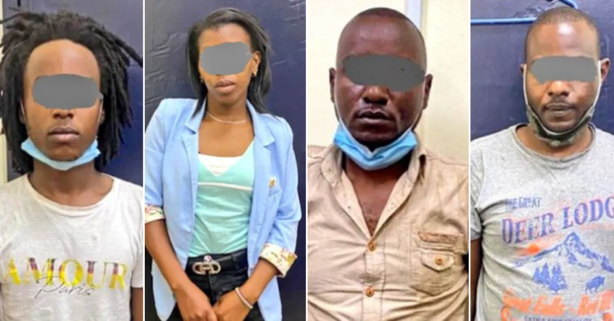 DCI detectives Arrest Four Kenyans Luring Foreigners Via Dating Sites Before Robbing Them