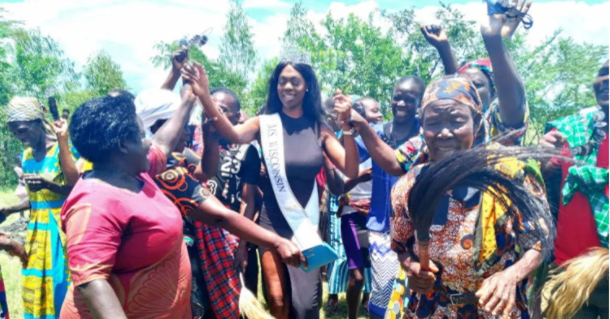 Miss Black Wisconsin: US Beauty Queen Keerah Carter Visits Kenya to Support Widows