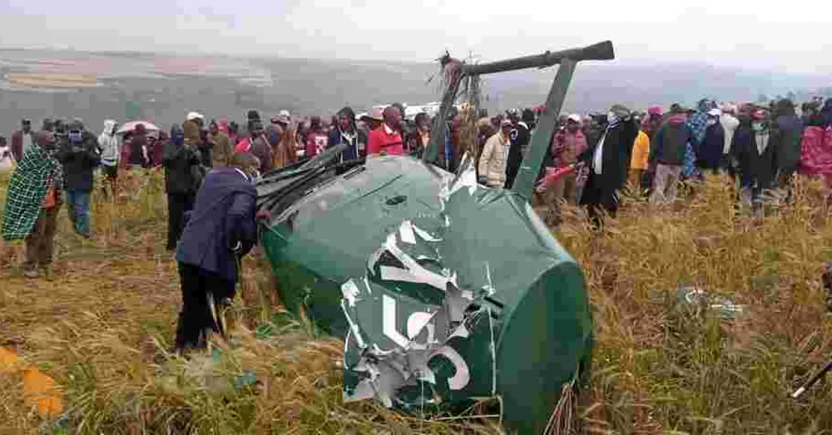 Video Captures Moment Chopper Carrying Narok Governor Ole Tunai Crashed