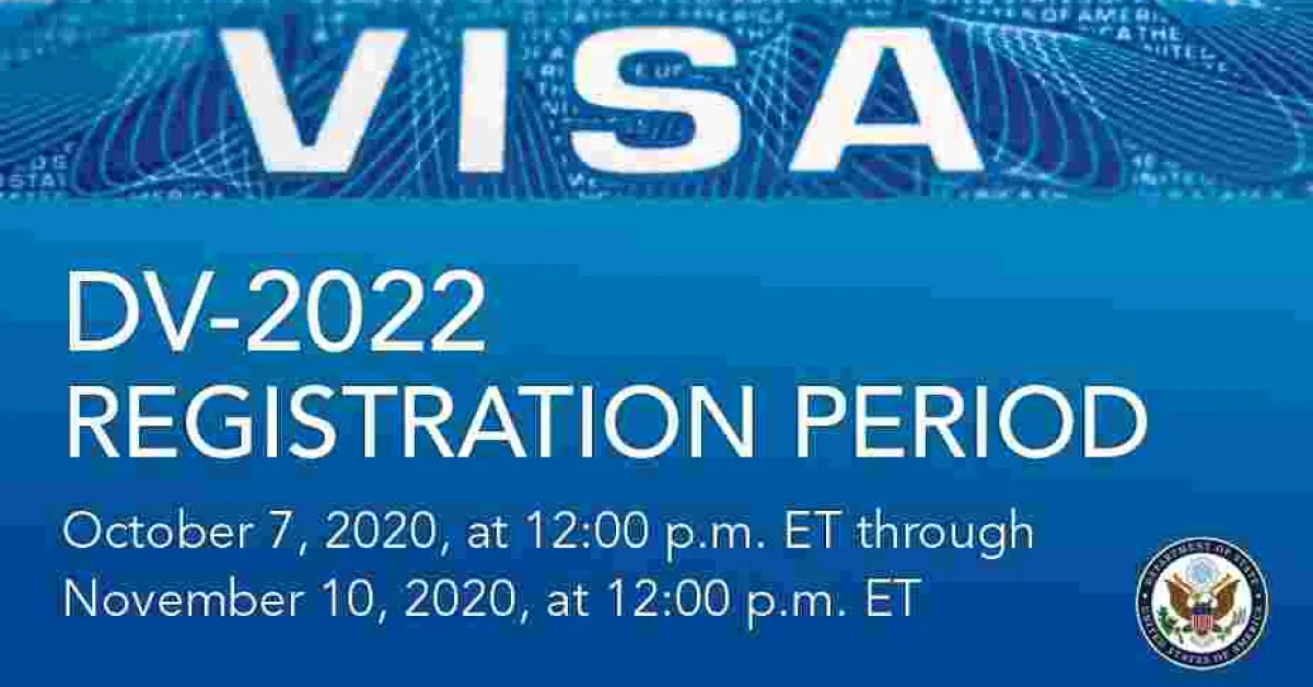 US Green Card Lottery (DV-2022) Registration Opens on Wednesday, October 7, 2020