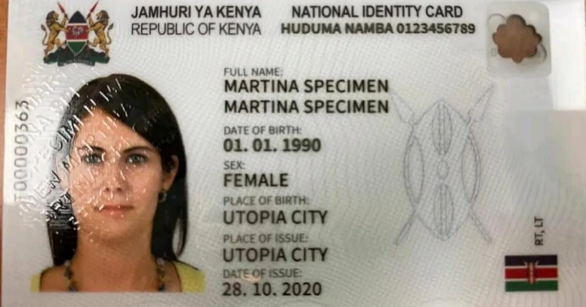Gov't Releases Sample of Huduma Namba Card But Kenyans are Not Happy