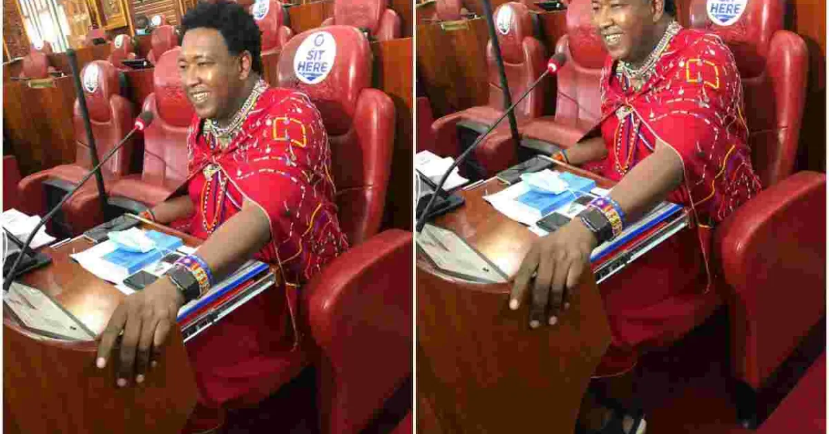 Senator Ledama Ole Kina Causes a Stir as He Enters Senate Chambers Dressed in Maasai Attire