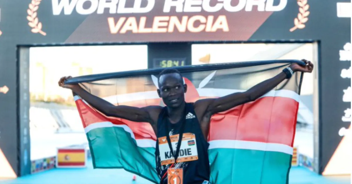Kenya's Kandie Kibiwott Smashes Half Marathon World Record in Spain