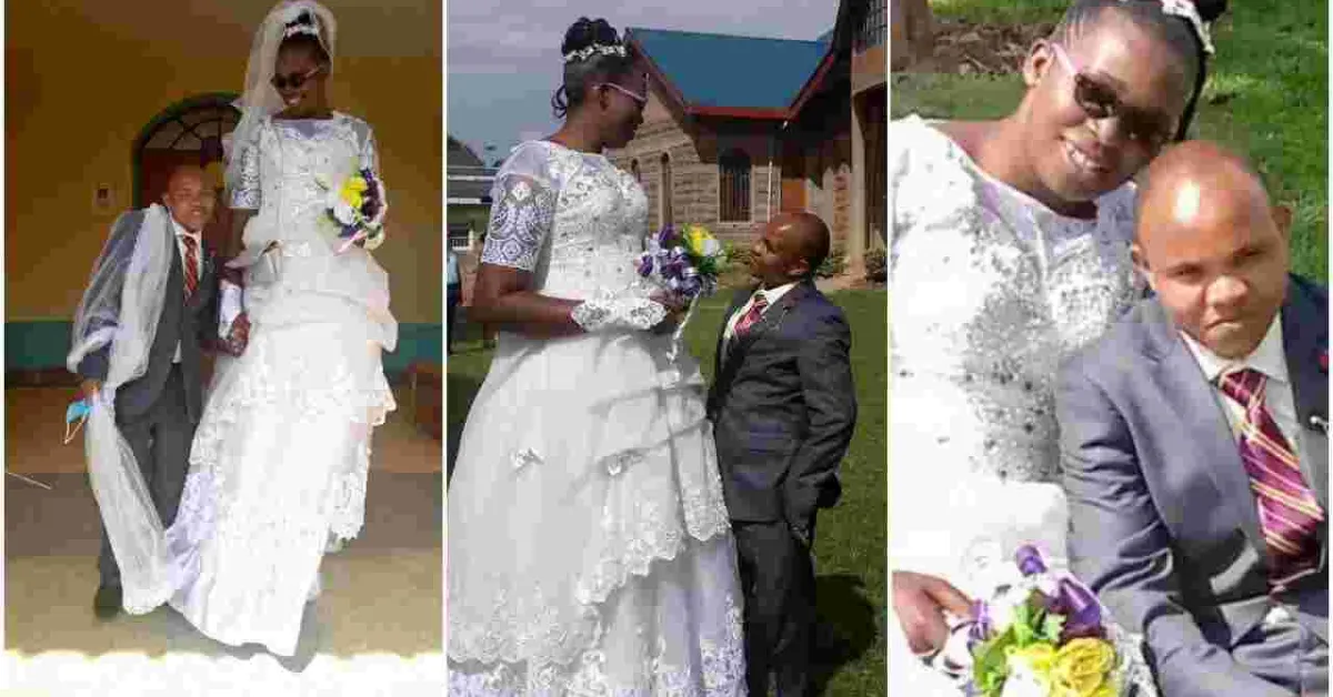 Kenyan Couple with Huge Difference in Height Speaks Out After Viral Wedding Photos