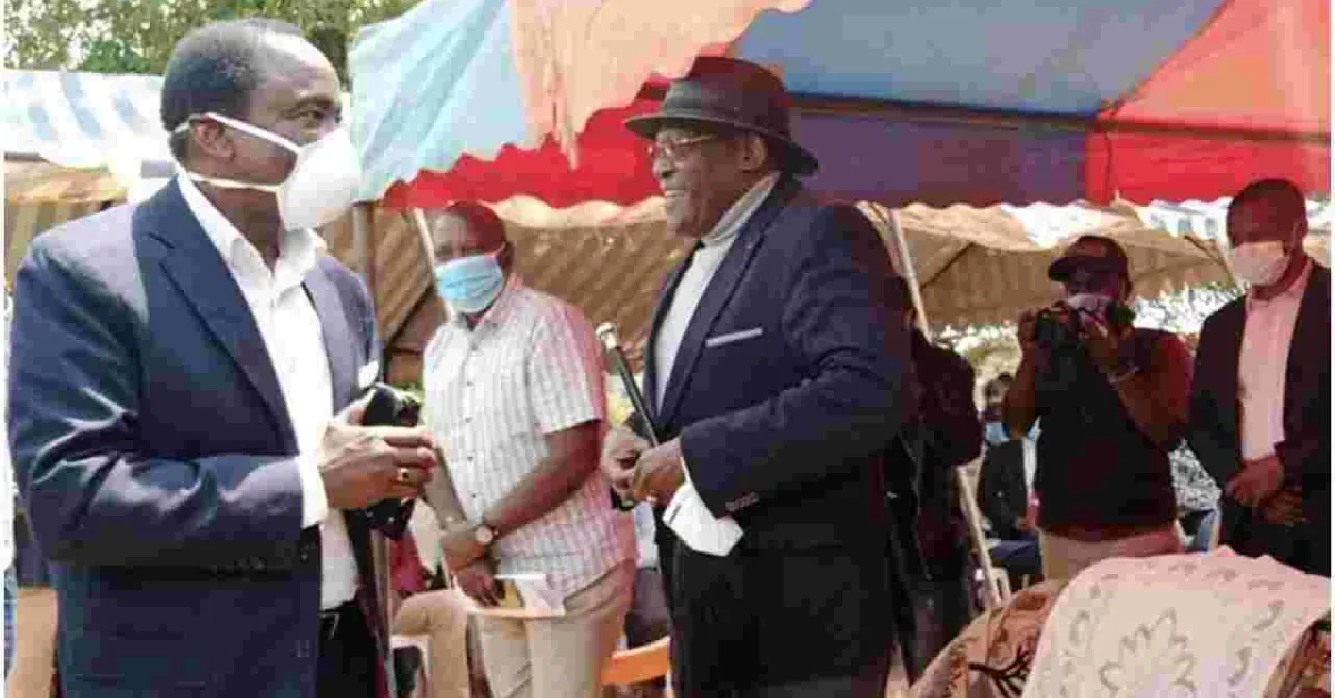 Drama as Furious Muthama Nearly Fights Kalonzo During a Burial Ceremony After Remarks About His Estranged Wife