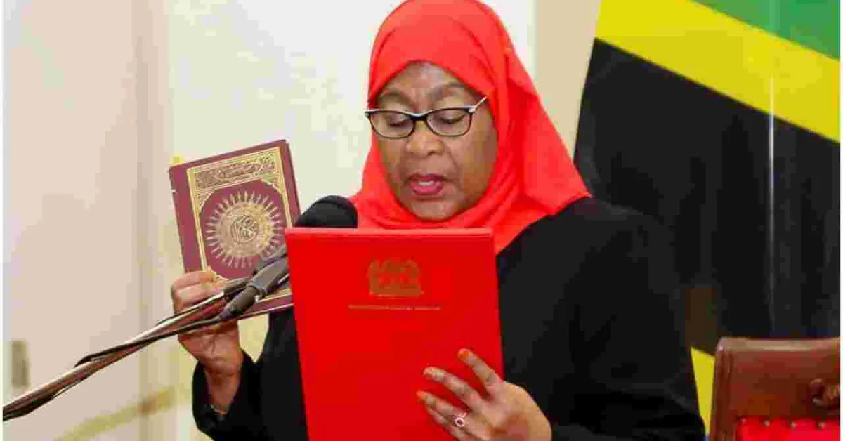 Samia Suluhu Sworn-in as Tanzania's First Female President