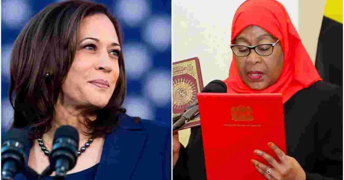 US VP Kamala Harris Sends Message to Tanzania's First Female President Samia Suluhu
