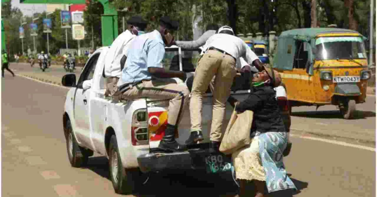 12 County Askaris Suspended for Dragging Female Hawker Behind Speeding Vehicle