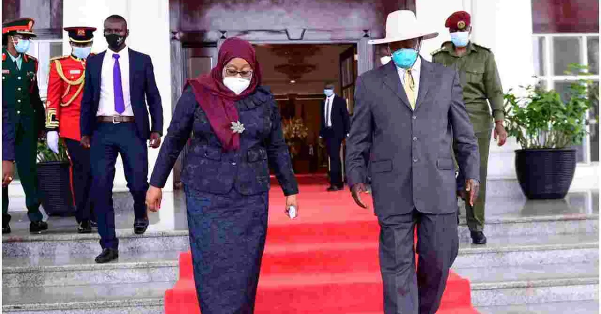 Tanzania President Samia Suluhu Breaks Tradition, Wears Facemask in Public for the First Time