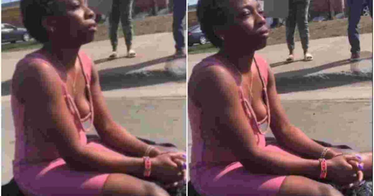 Drama as Protesting Kenyan-Born Woman Blocks a Road in Brooklyn Center, Minnesota
