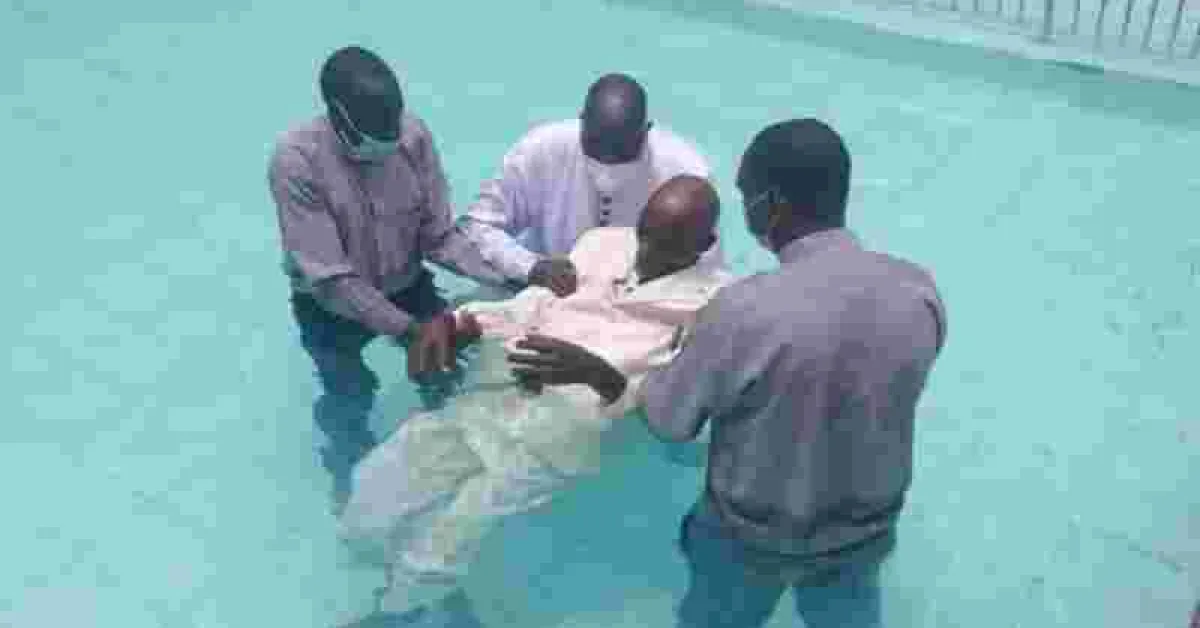 Controversial Tycoon and Men’s Conference Chair Jackson Kibor Gets Baptized