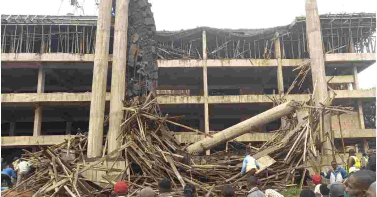 8 Injured After Sh379 Million Nyamira County Assembly Building Under Construction Collapses