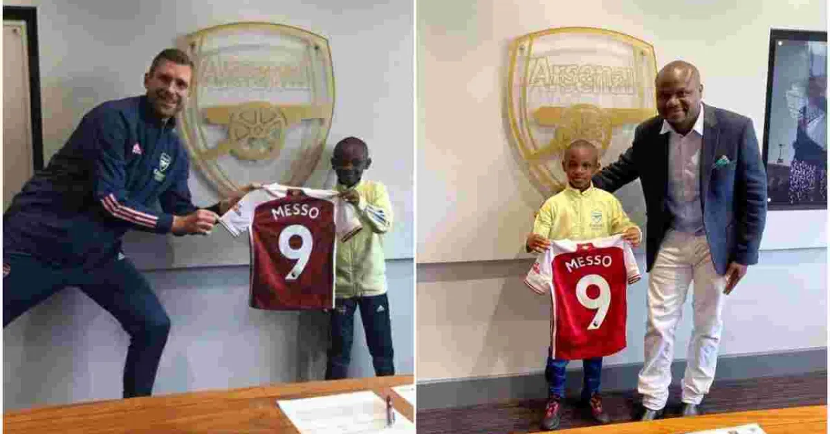 Kenyan Wonderkid Leo Messo Joins the Prestigious Arsenal Academy