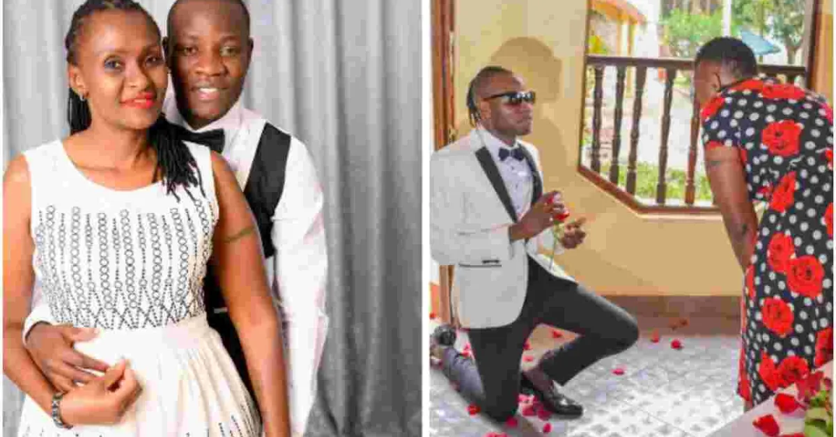 31-Year-Old Gospel Singer Guardian Angel Proposes to His 51-Year-Old Girlfriend Esther Musila