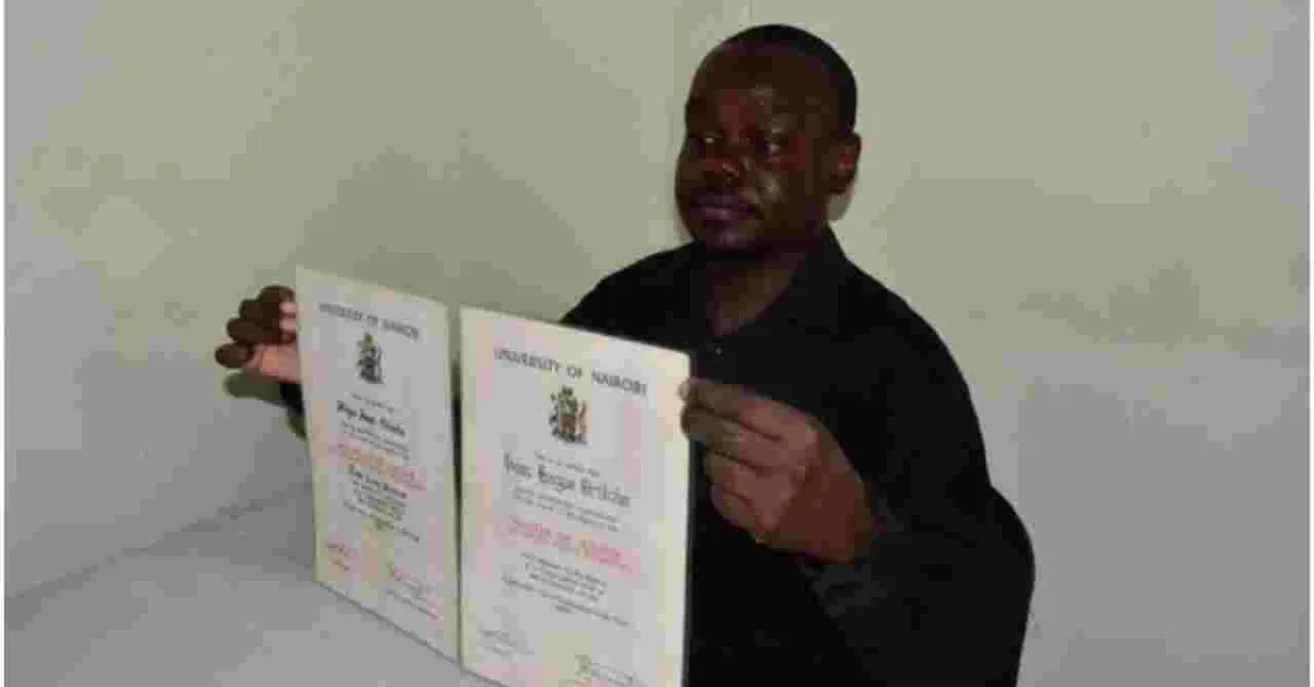 Kenyan Man with First Class Honors and Masters Remains Jobless for 14 Years for Being 'Overqualified'