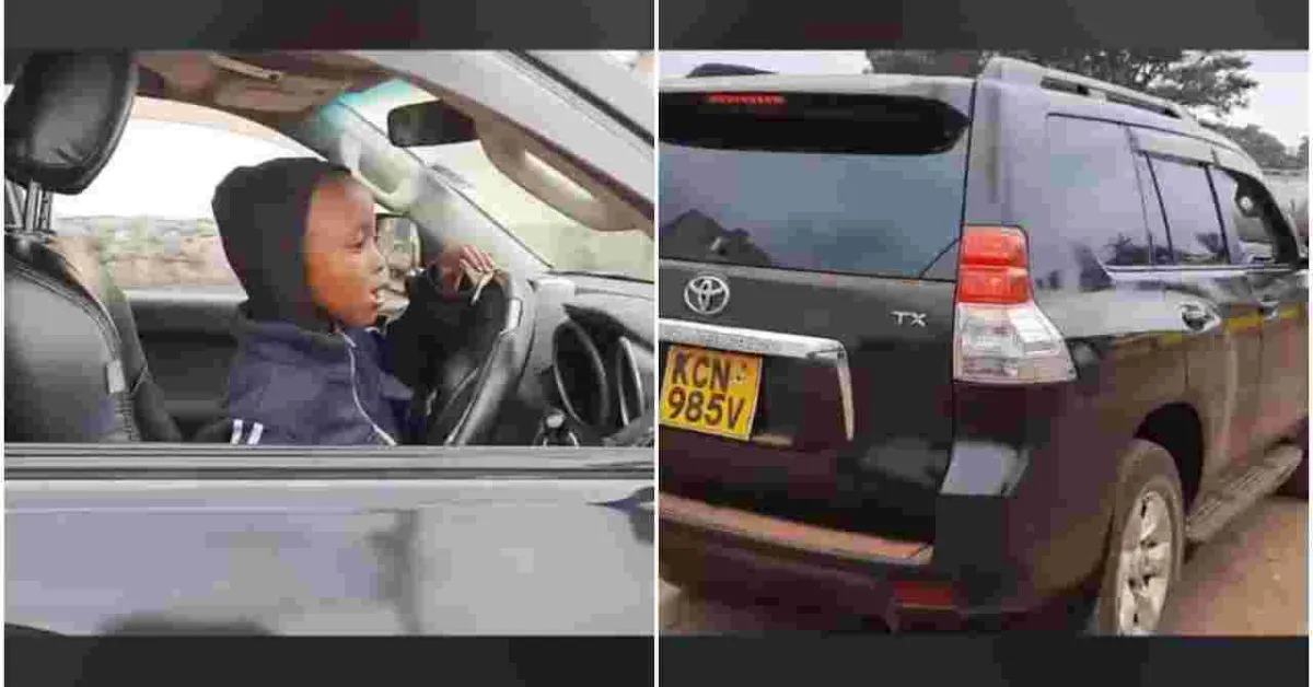 Father of 7-Year-Old Kenyan Boy Filmed Driving Toyota Prado Arrested