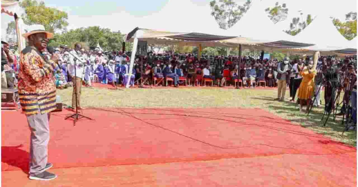“A Tsunami is Coming”, Raila Warns His Political Rivals Ahead of 2022 Elections