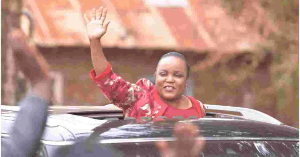 Drama as Auctioneers Storm Purity Ngirici's Home Over Sh3.9 Million Helicopter Debt