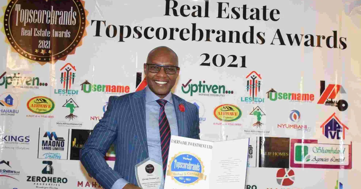 Username Investments Crowned the Most Impactful Kenyan Real Estate Company of the Year
