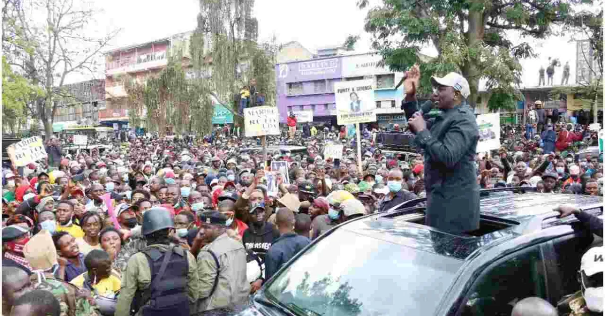 Deputy President William Ruto Declares Himself Mt Kenya Region’s Kingpin