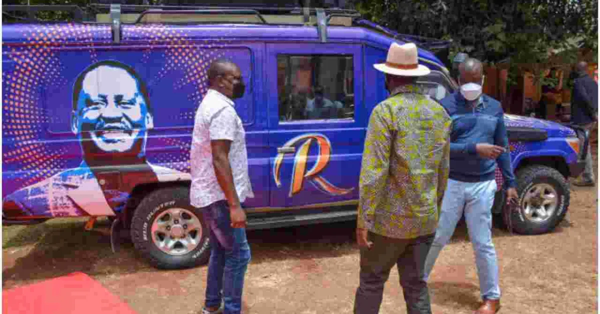 Well-wishers Donate 2022 Election Campaign Vehicles to Raila