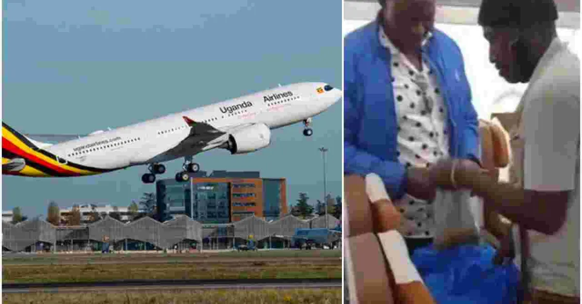 Uganda Airlines Crew Suspended for Allowing Man to Hawk Grasshoppers in a Flight