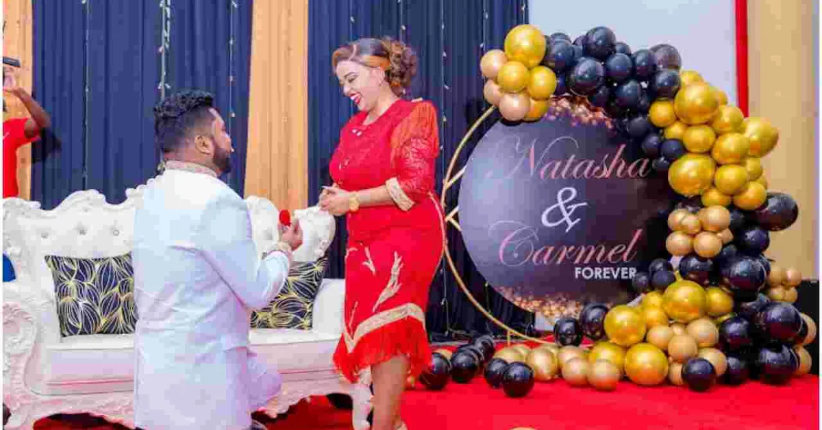Flashy Preacher Reverend Lucy Natasha Gets Engaged to Fiancé Prophet Carmel