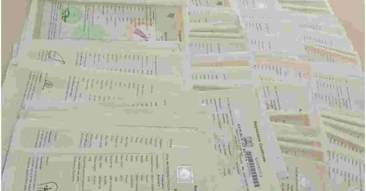 450 Car Logbooks Recovered as Detectives Raid a Cybercafé in Nairobi